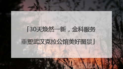 30天焕然一新，金科服务重塑武汉克拉公馆美好图景